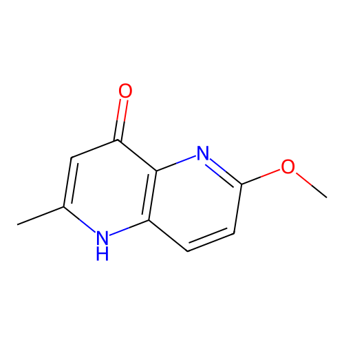 2-Methyl-6-methoxy-1,5-naphthyridin-4-ol structure