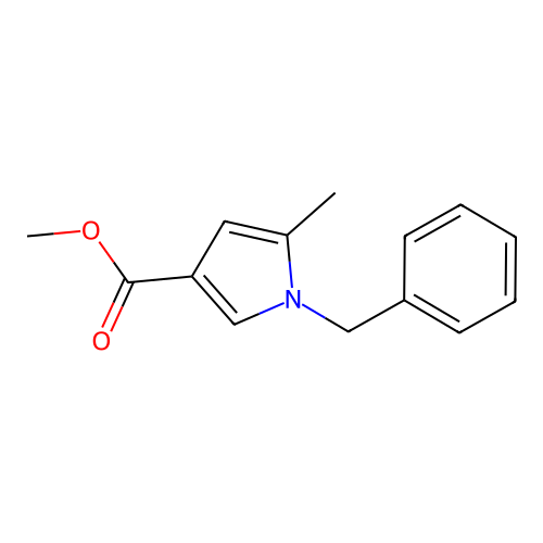 Methyl 1-benzyl-5-methyl-1H-pyrrole-3-carboxylate structure