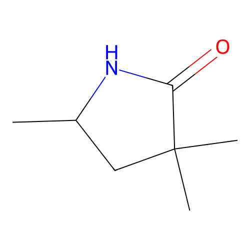 3,3,5-Trimethyl-2-pyrrolidinone structure