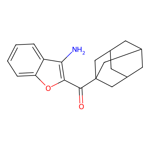 1-Adamantyl(3-amino-1-benzofuran-2-YL)methanone structure