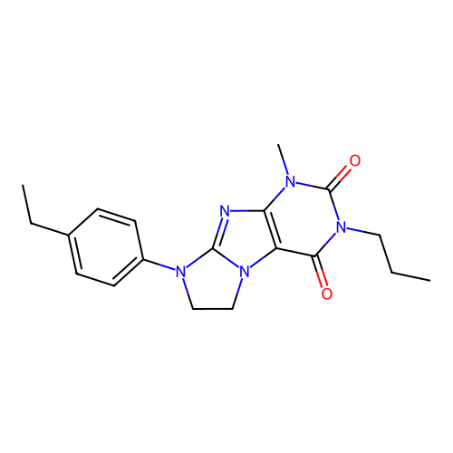 6-(4-Ethylphenyl)-4-methyl-2-propyl-7,8-dihydropurino[7,8-a]imidazole-1,3-dione structure