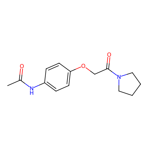 N-(4-(2-Oxo-2-(pyrrolidin-1-yl)ethoxy)phenyl)acetamide structure