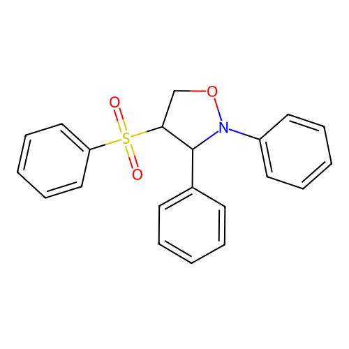 4-(Benzenesulfonyl)-2,3-diphenyl-1,2-oxazolidine structure