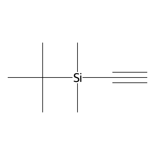 (tert-Butyldimethylsilyl)acetylene structure