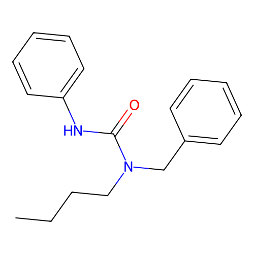 N-Benzyl-N-butyl-N'-phenylurea structure