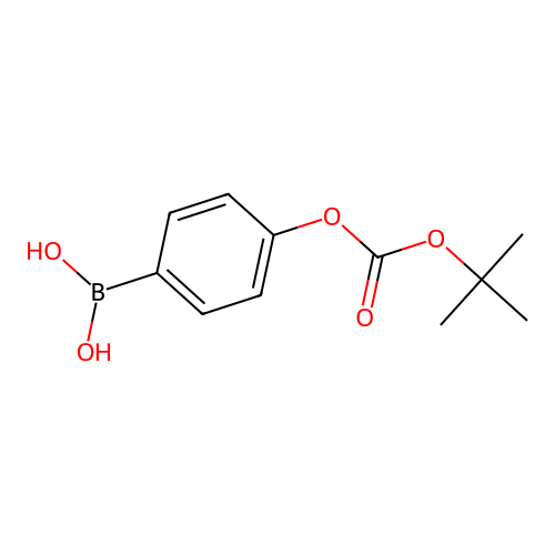 (4-((tert-Butoxycarbonyl)oxy)phenyl)boronic acid structure