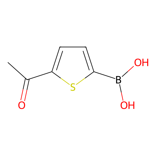 (5-Acetylthiophen-2-yl)boronic acid structure
