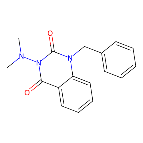 2,4(1H,3H)-Quinazolinedione, 3-(dimethylamino)-1-(phenylmethyl)- structure
