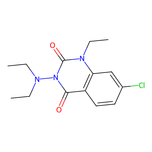2,4(1H,3H)-Quinazolinedione, 7-chloro-3-(diethylamino)-1-ethyl- structure