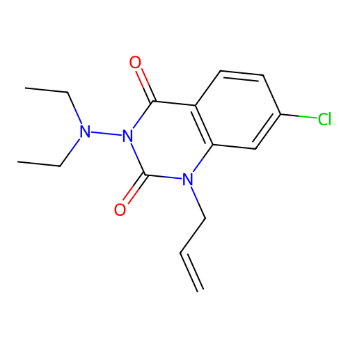2,4(1H,3H)-Quinazolinedione, 7-chloro-3-(diethylamino)-1-(2-propenyl)- structure