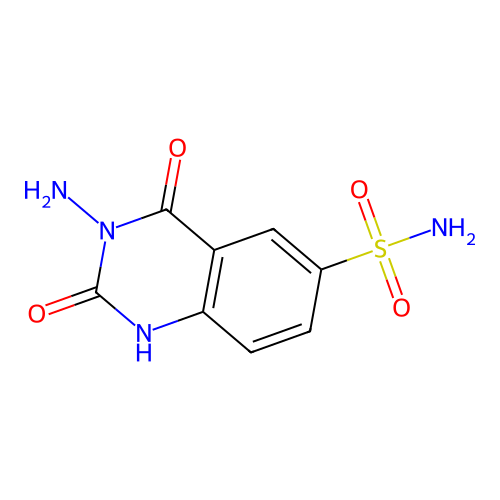 6-Quinazolinesulfonamide, 1,2,3,4-tetrahydro-3-amino-2,4-dioxo- structure