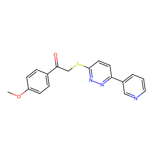 1-(4-Methoxyphenyl)-2-(6-pyridin-3-ylpyridazin-3-yl)sulfanylethanone structure