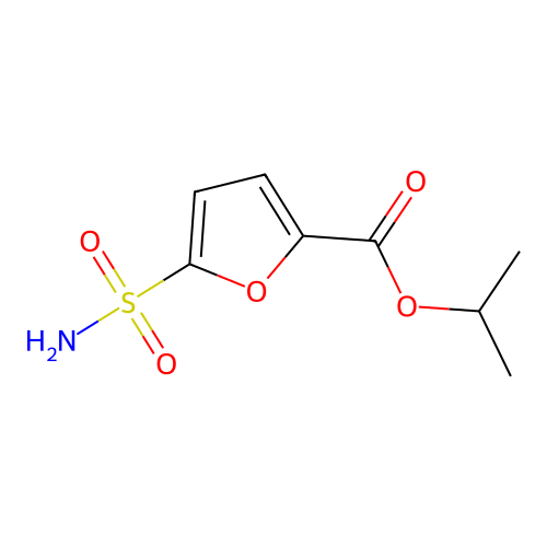 5-Sulfamoyl-furan-2-carboxylic acid isopropyl ester structure