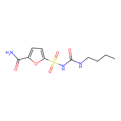 5-(Butylcarbamoylsulfamoyl)furan-2-carboxamide structure