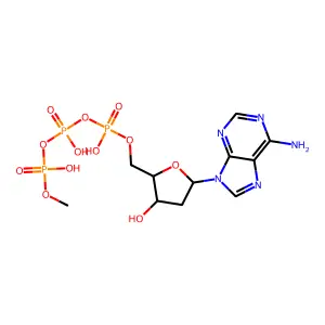 Adenosine 5'-(tetrahydrogen triphosphate), 2'-deoxy-, monomethyl ester structure