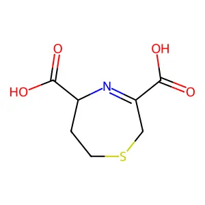 (5R)-2,5,6,7-tetrahydro-1,4-thiazepine-3,5-dicarboxylic acid structure