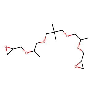 2,2'-(3,7,7,11-Tetramethyl-2,5,9,12-tetraoxatridecane-1,13-diyl)bis(oxirane) structure