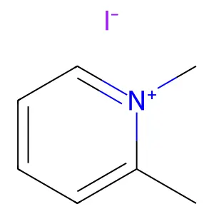 1,2-二甲基碘化吡啶鎓 structure