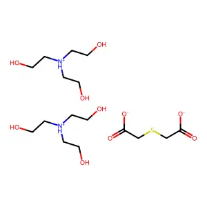 Acetic acid, thiodi-, compd. with 2,2',2''-nitrilotris(ethanol) (1:2) structure