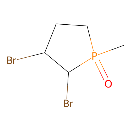 2,3-Dibromo-1-methyl-1lambda5-phospholane 1-oxide structure
