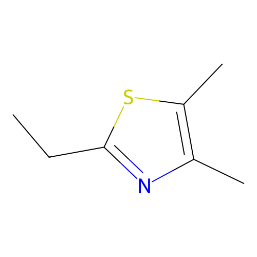 2-Ethyl-4,5-dimethylthiazole structure