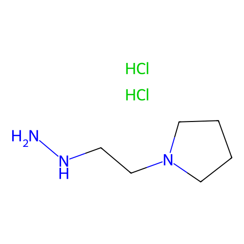 1-(2-Hydrazinoethyl)pyrrolidine dihydrochloride structure