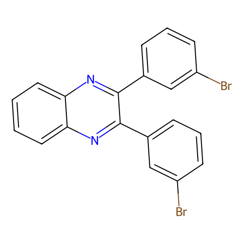 2,3-Bis(3-bromophenyl)quinoxaline structure
