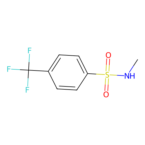 N-methyl-4-(trifluoromethyl)benzenesulfonamide structure