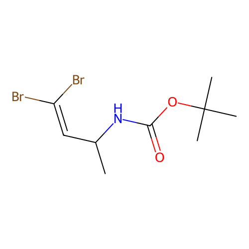 tert-butyl N-(4,4-dibromobut-3-en-2-yl)carbamate structure