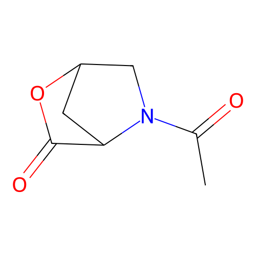 (3R,6R)-4-Acetyl-3,6-methanomorpholine-2-one structure