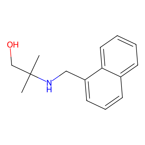 2-Methyl-2-[(naphthalen-1-ylmethyl)amino]propan-1-ol structure