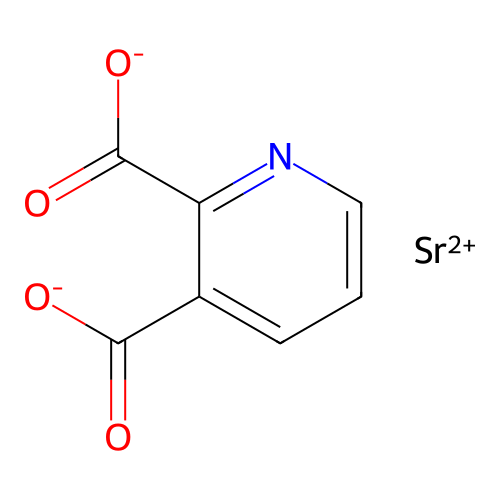 2,3-pyridinedicarboxylic acid, strontium salt structure