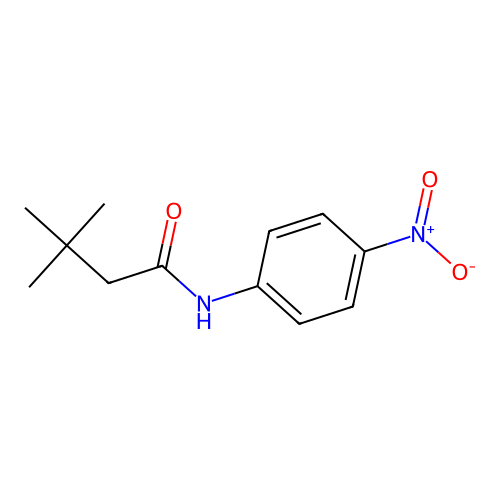 Butanamide, 3,3-dimethyl-N-(4-nitrophenyl)- structure