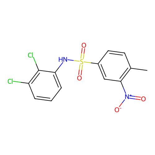 Benzenesulfonamide, N-(2,3-dichlorophenyl)-4-methyl-3-nitro- structure