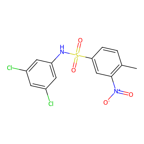 N-(3,5-dichlorophenyl)-4-methyl-3-nitrobenzenesulfonamide structure