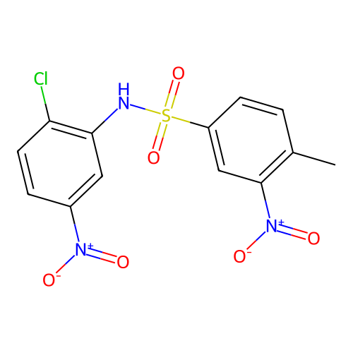 Benzenesulfonamide, N-(2-chloro-5-nitrophenyl)-4-methyl-3-nitro- structure