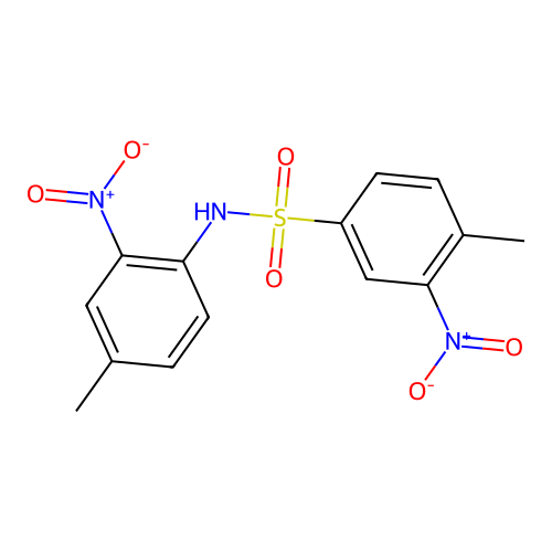 Benzenesulfonamide, 4-methyl-N-(4-methyl-2-nitrophenyl)-3-nitro- structure