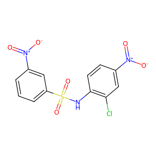 Benzenesulfonamide, N-(2-chloro-4-nitrophenyl)-3-nitro- structure