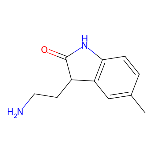 3-(2-Aminoethyl)-5-methyl-2,3-dihydro-1H-indol-2-one structure