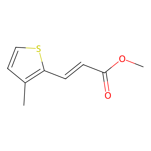 Methyl 3-(3-methylthiophen-2-yl)prop-2-enoate structure