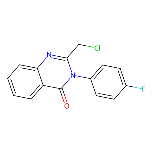 2-(chloromethyl)-3-(4-fluorophenyl)quinazolin-4(3H)-one structure