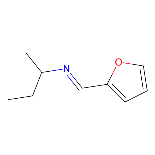 N-Butan-2-YL-1-(2-furyl)methanimine structure
