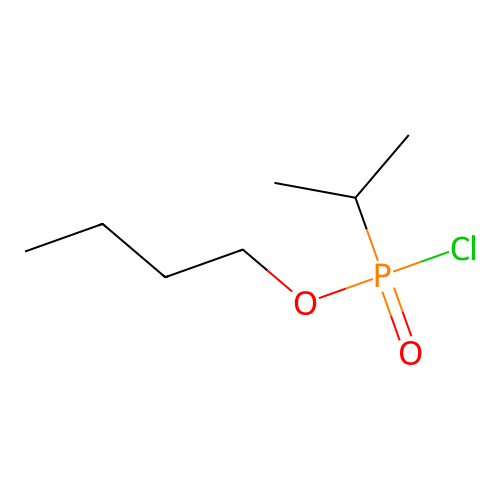o-Butyl isopropylphosphonochloridate structure