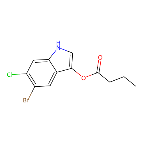 5-Bromo-6-chloro-3-indoxyl butyrate structure