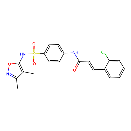 C20H18ClN3O4S structure