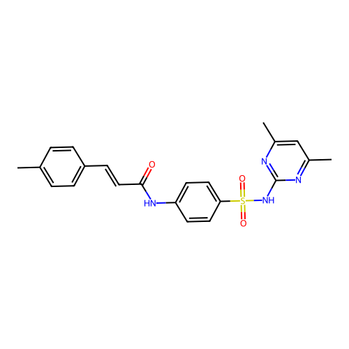 C22H22N4O3S structure