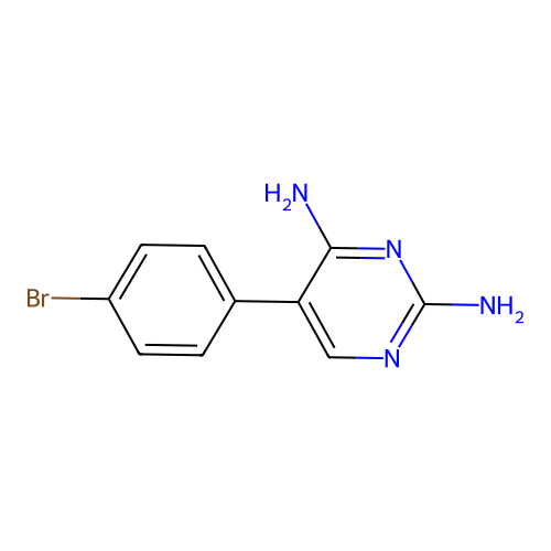 5-(4-溴苯基)嘧啶-2,4-二胺 structure