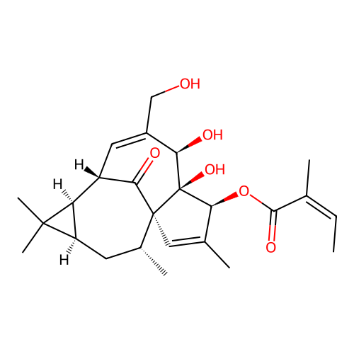 巨大戟醇甲基丁烯酸酯 structure