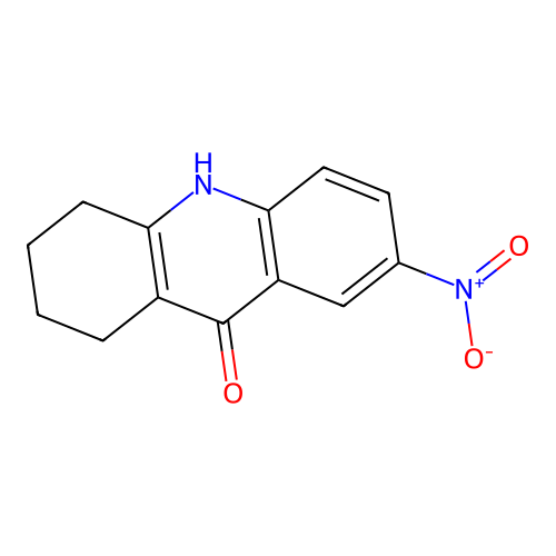 7-nitro-1,3,4,10-tetrahydroacridin-9(2H)-one structure