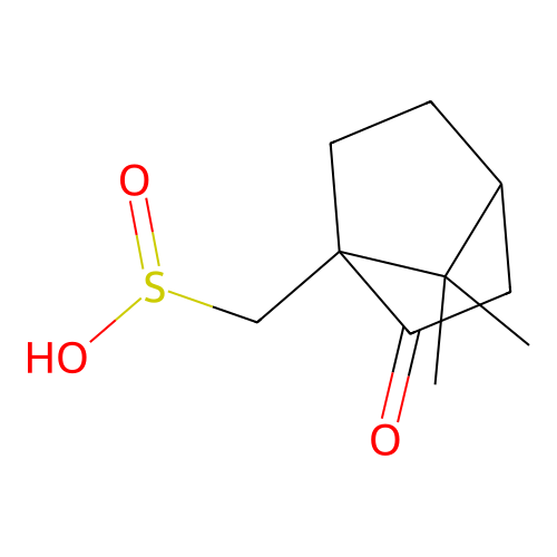 (7,7-Dimethyl-2-oxobicyclo[2.2.1]heptan-1-yl)methanesulfinic acid structure
